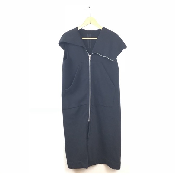 Rick Owens Hoodie Sweater Vest Long DRKSHDW - Picture 1 of 8